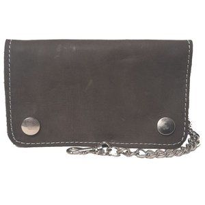 Genuine Cowhide Truckers' Wallet with Chain ( Medium )  #4635